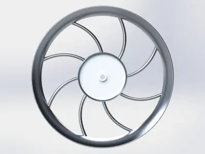 Motorcycle Rim 17 inch 3D model