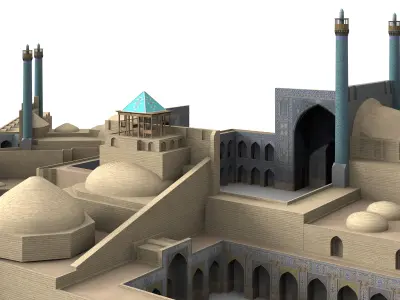 Imam Mosque Isfahan Iran 3D model