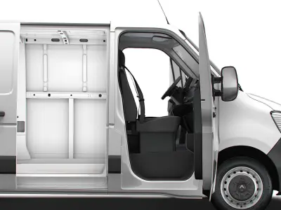 Renault Master Van L1H1 HQInterior 2023 3D model