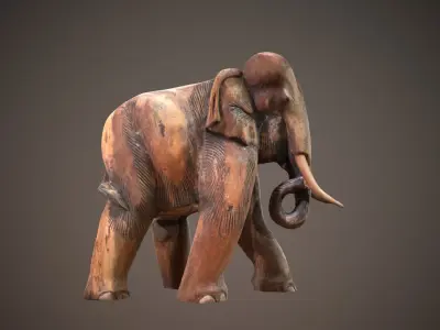 Elephant Sculpture 3D model