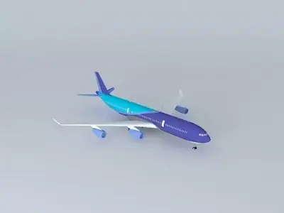 AirAtlanticOcean Airbus A340 interior Free 3D model