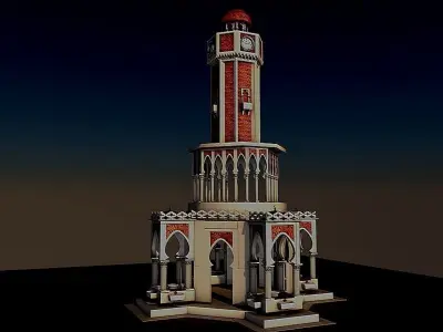 Izmir Clock Tower 3D model