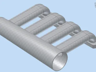 Intake for k4m Engine Free 3D model