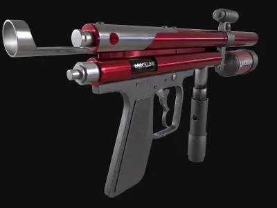 Laser gun 3D model