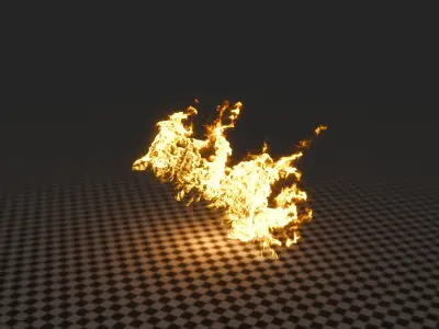 3D Fire flame 3D model