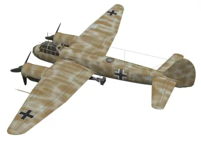 Junkers Ju 88 A-17 3D model