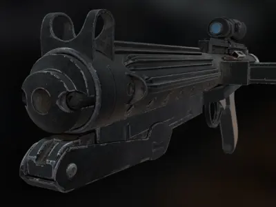 Blaster Rifle Free 3D model