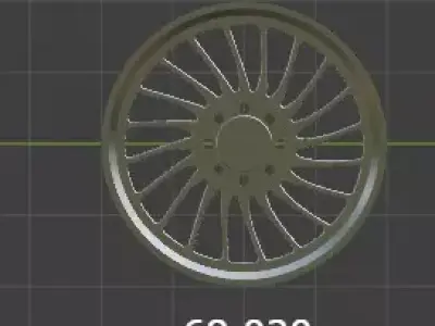 Generic Forged Wheel BF2 3D model