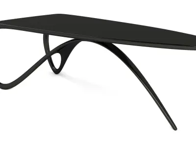 Jet Desk Low-poly 3D model