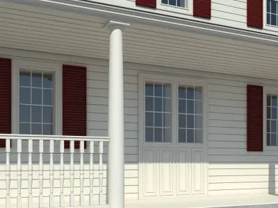 Colonial House 3 3D model