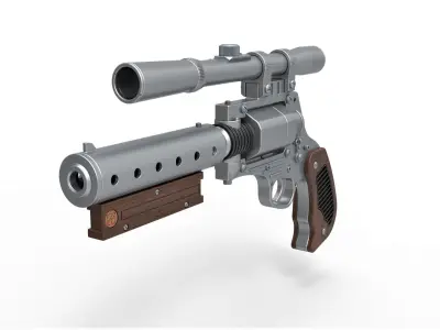 Tobias Beckett Blaster DG-29 from Solo A Star Wars story 3D model