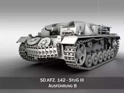 StuG III - Ausfuerung B 3D model