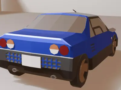 Autozam AZ-1 - Low Poly Free Free 3D model