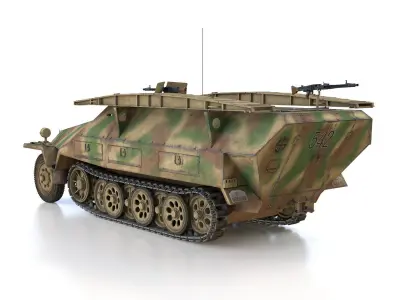SDKFZ 251 Ausf D - Assault Engineer Vehicle - 542 3D model