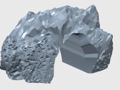 Aquarium-Ornaments fourth cave Free 3D print model