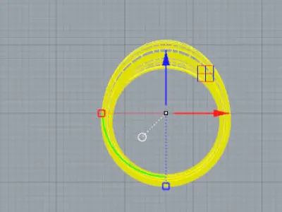 Sviluppo anello con suprfice Free 3D model