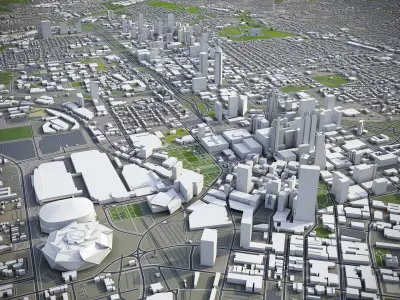 Atlanta Metropolitan Area 3D model