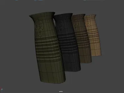 Skull Foregrip PBR Low-poly 3D model