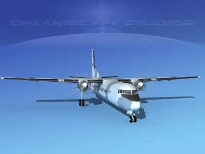 Fokker F-60 Royal Netherlands Air Force 2 3D model