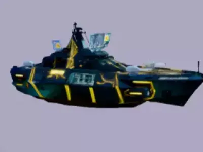 Sci-Fi Futuristic Warship - NEXUS-N5 Unit Omega  3D model