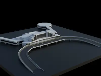 Jinnah International Airport 3D model