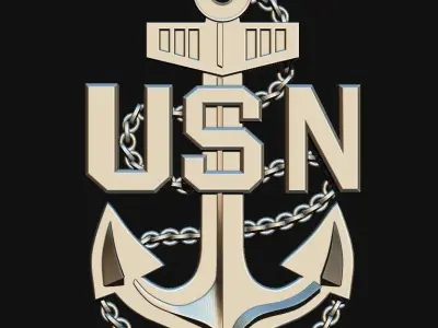3D USN LOGO 3D model