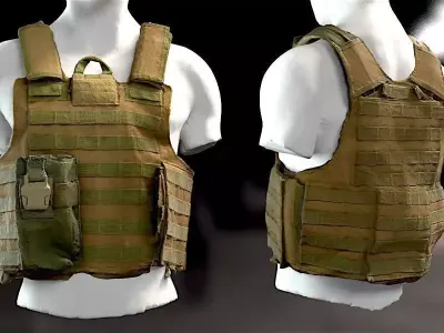SOLDIER Bulletproof Vest 03 3D model
