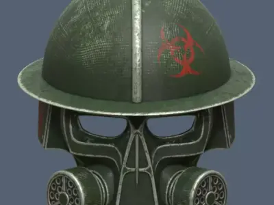 GAS MASK HELMET 3D print model