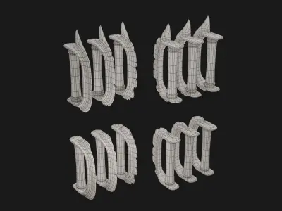 Boxerblade Weapon PACK Low-poly 3D model