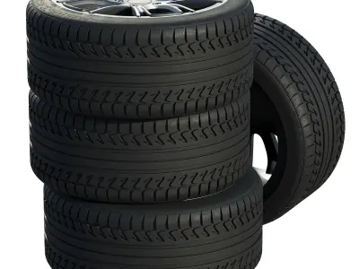 Porsche wheels 3D model