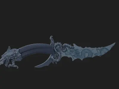 Yakuza dagger Free 3D model