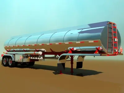 Tanker Trailer 3D model