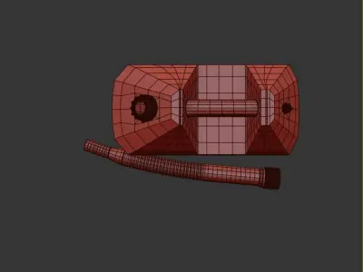 Gasoline Tank Dirt Low-poly 3D model