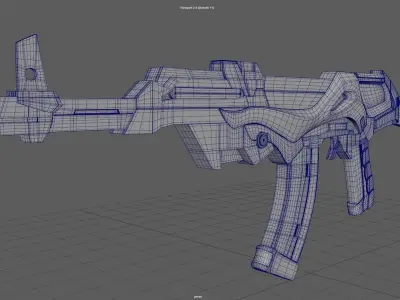 AK47 Harimau Low-poly 3D model