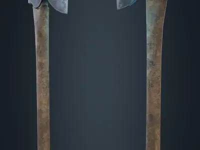 Axe GameDev Ready Free low-poly 3D model