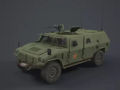 Dongfeng CSK131 Mengshi Low-poly 3D model