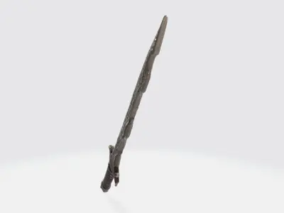 Fantasy sword 3D model 9