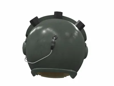 Pilot helmet ja-6 3D model