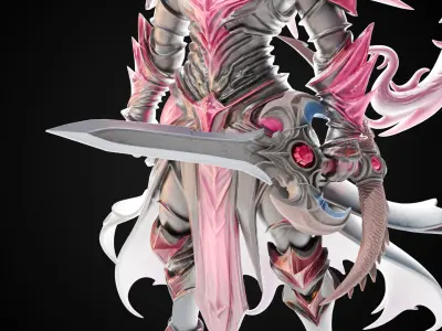 Stylized Sword - Dragonbane Greatsword Hellreaver - Game Ready 3D model