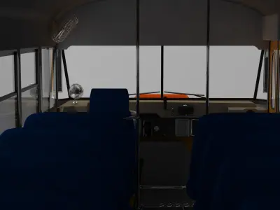 Blue Bird International S1800 School Bus 3D model