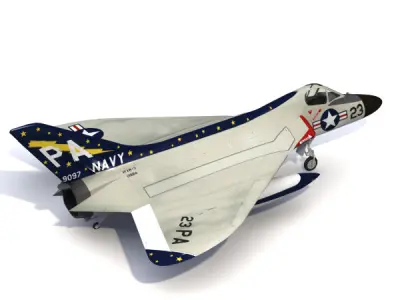 Douglas F4D F-6 Skyray 3D model