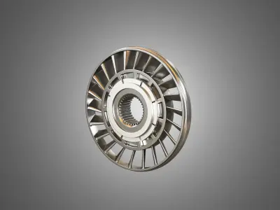 Transmission Torque Converter - with 5 Interior Parts 3D model