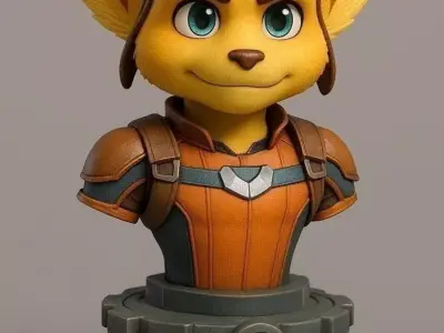 Ratchet Bust 3D print model purchase