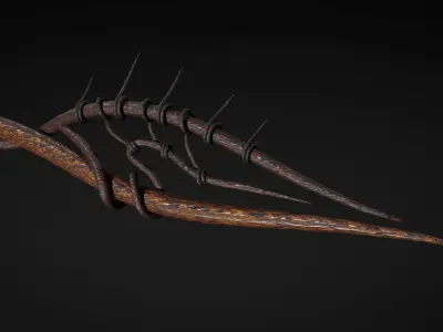 Witch staff 3D model