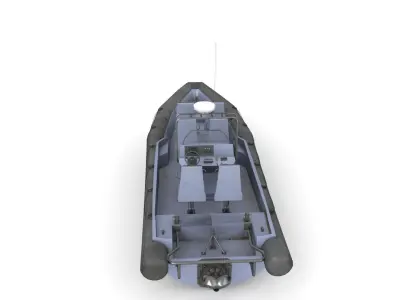 Rigid Hull Inflatable Boat RHIB 3D model