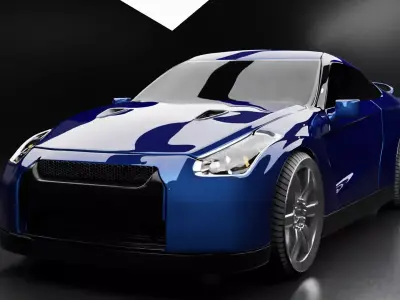 Nissan GT R35 2009 Free 3D model