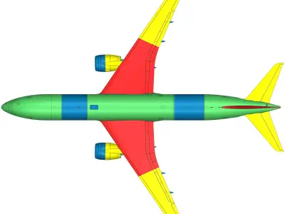 141121-9 Model kit Boeing 787-9 Trent Up 3D print model