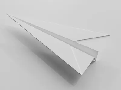 Paper Airplane 3D model