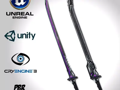 Void Sword - Remake Low-poly 3D model