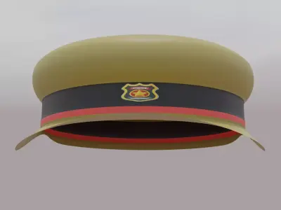 Police Cap 3d Model Free 3D model